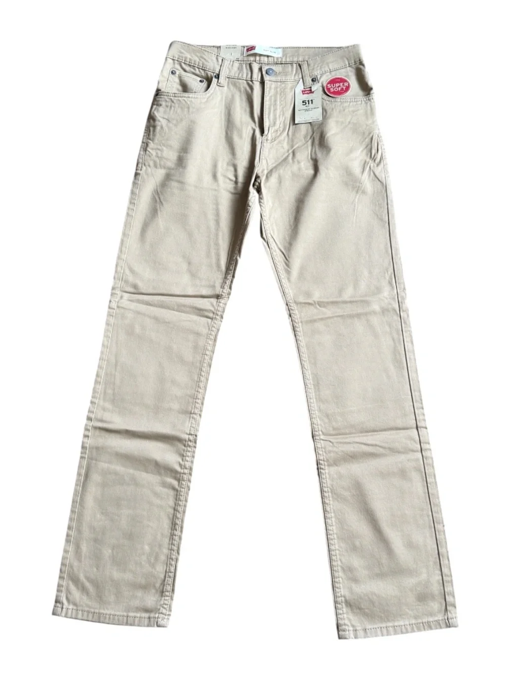 NWT Levi's 511 Slim Biege Tan Super Soft Pants